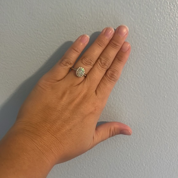 Ethereal Opal Silver Ring Size 6 - Picture 7 of 7